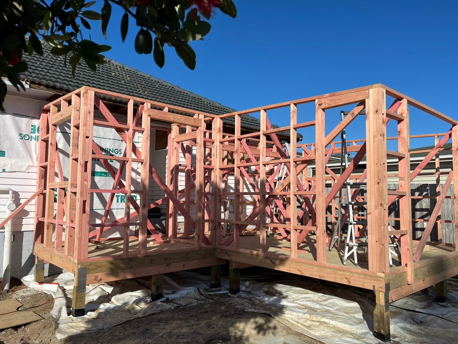 NFL Construction home extension framing