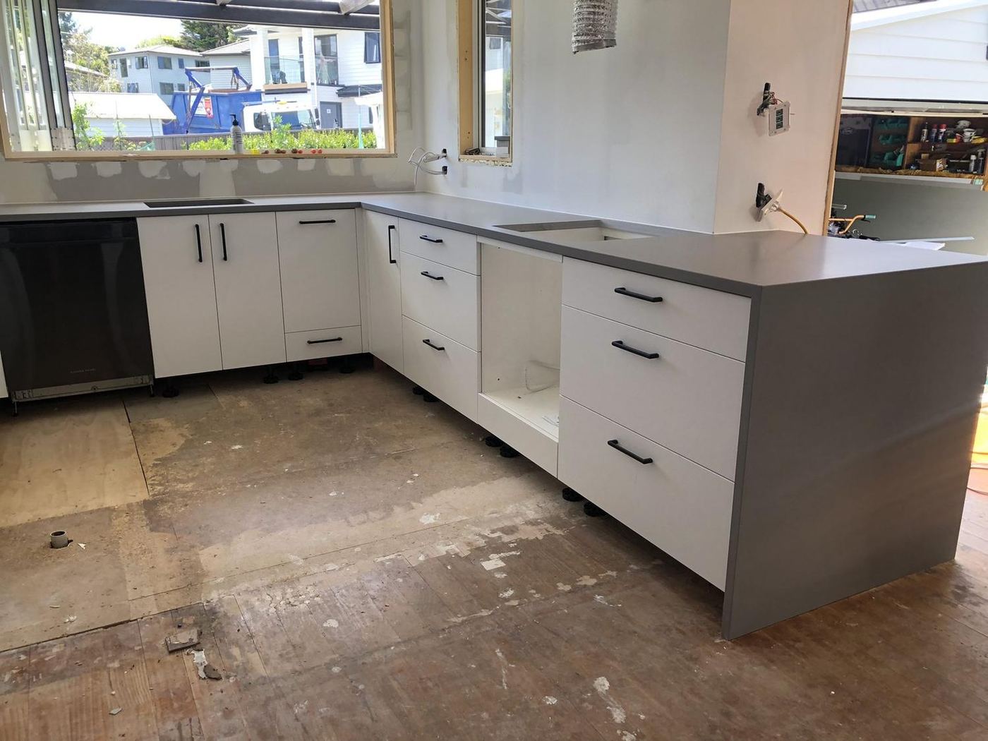 Kitchen renovation in progress