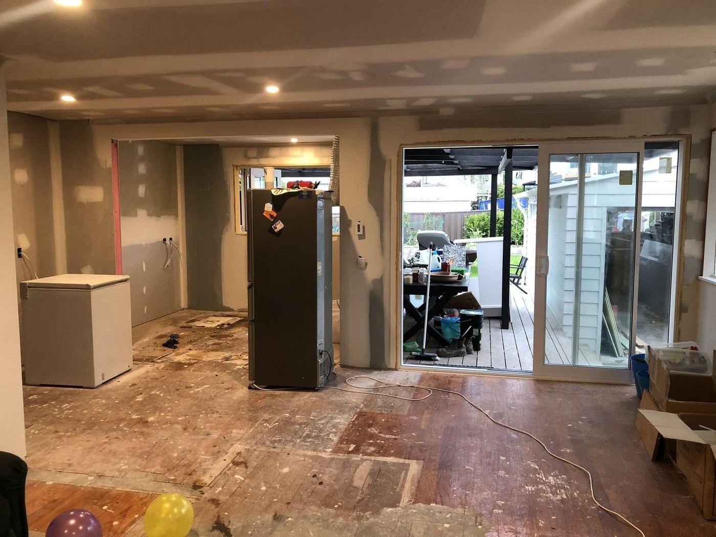 Kitchen renovation in progress