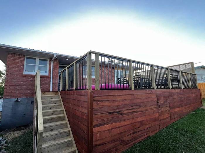 Jamie's completed deck in Pakuranga